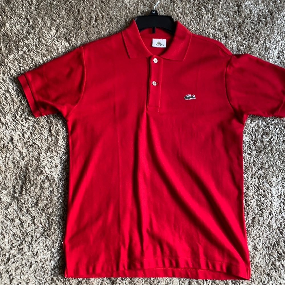 Lacoste red polo